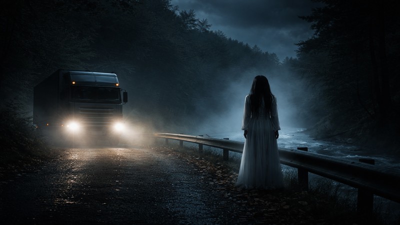 apparition dame blanche route des Usses près d'Annecy témoignage chauffeur routier